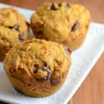 Healthy Pumpkin Muffins made with whole wheat and honey. These muffins are delicious!