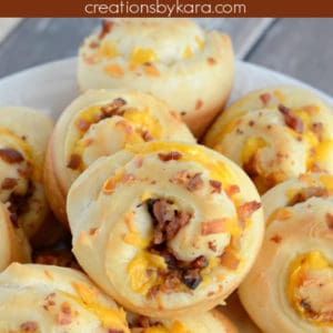 cheesy bacon rolls