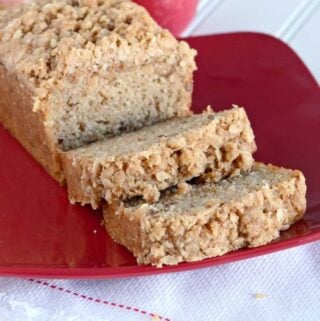 This applesauce bread is a must make fall quick bread. The crumb topping is fantastic!