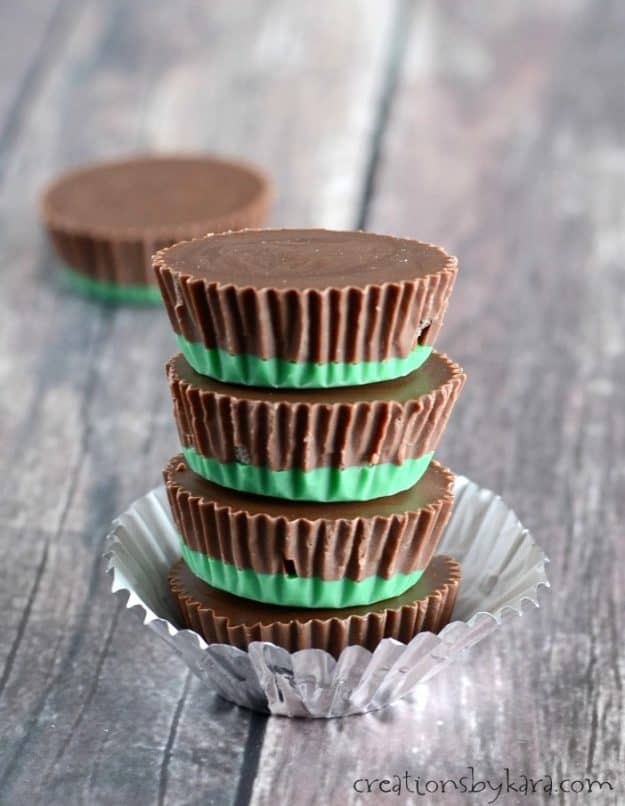 These four ingredient Mint Chocolate Candies 