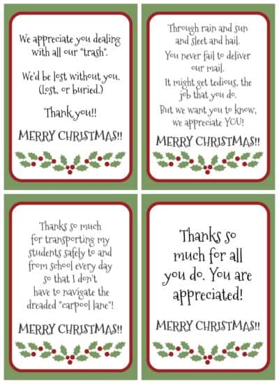 Spread a little joy this Christmas with these gratitude Christmas Gift Tags. A little appreciation goes a long way!