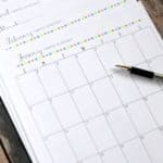 Free printable 2017 calendar. Perfect for using in a 3 ring binder. Great for getting organized!
