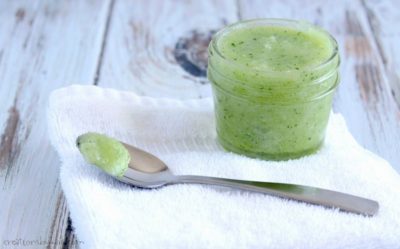 Recipe for cucumber mint sugar scrub