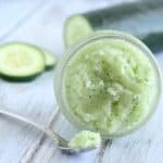 Moisturize and sooth your skin with this Cucumber Mint Sugar Scrub. Makes a great gift!