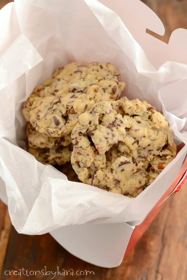 Everyone loved these chocolate chip cookies with chocolate sprinkles. A fun cookie recipe to add to your collection. 