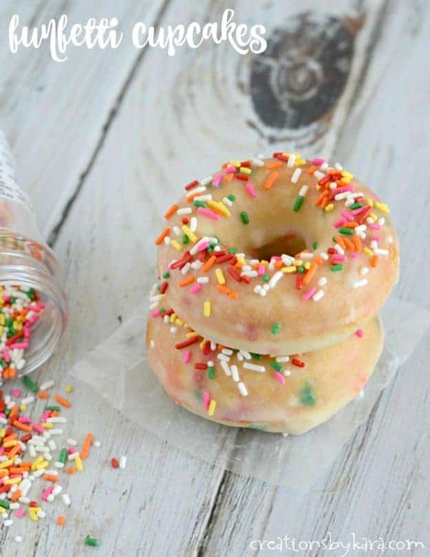 baked funfetti donuts title photo