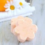 Recipe for DIY Orange Bath Bombs - save money by making your own bath bombs at home