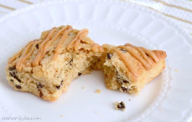 Peanut Butter Scones with Chocolate Chips