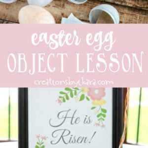 Easter Egg object lesson collage