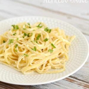 Quick and easy Alfredo Sauce - with a few simple ingredients, you can have dinner on the table in minutes! Easy and delicious pasta.