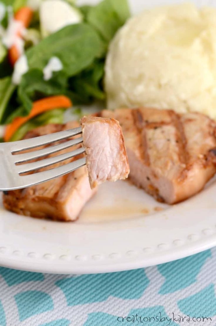 Tender, flavorful, and juicy grilled pork chops. You cannot go wrong with this pork recipe!