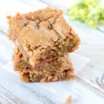 Browned butter and brown sugar make these butterscotch zucchini blondies absolutely irresistible. Everyone loves them!