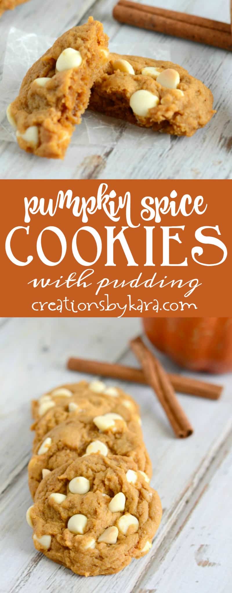 Pudding mix makes these Pumpkin Spice Cookies extra soft and yummy! A no-fail cookie recipe that is perfect for fall.