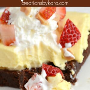 banana cream brownies pinterest pin