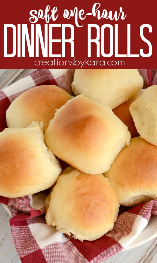 Soft And Fluffy One Hour Dinner Rolls Creations By Kara