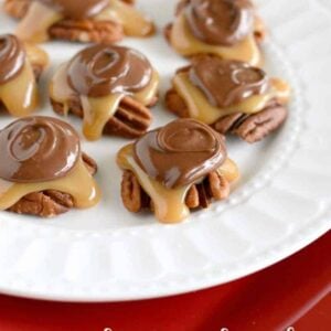 Homemade Turtle Candy is easier than you think! Everyone loves these caramel pecan turtles!