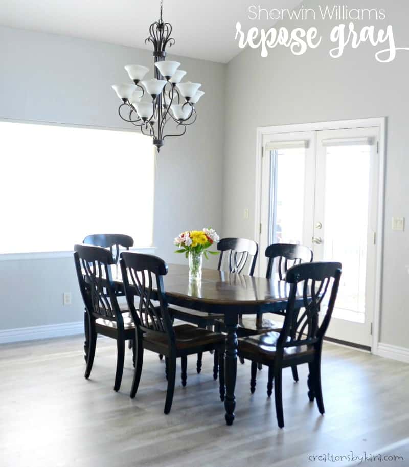 Sherwin Williams Repose Gray - the best gray paint ever!