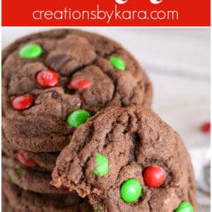 chocolate christmas cookies