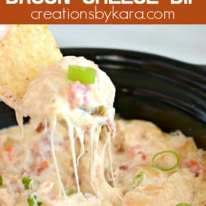 hot bacon cheese dip pinterest collage