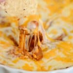 Who knew that such a simple recipe could taste so good. This cheesy chili dip is simply delicious!