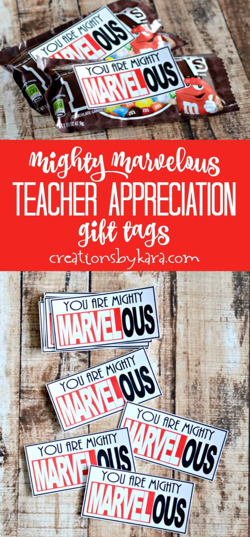 Mighty Marvelous Teacher Appreciation Idea - Creations by Kara