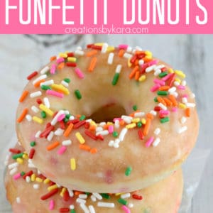 baked funfetti donuts recipe Pinterest Pin