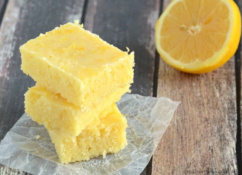 AMAZING LEMON BROWNIES Creations by Kara