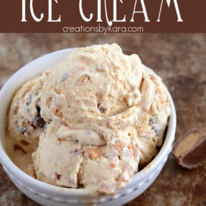 Reese's Peanut Butter Cup Ice Cream recipe Pinterest Pin