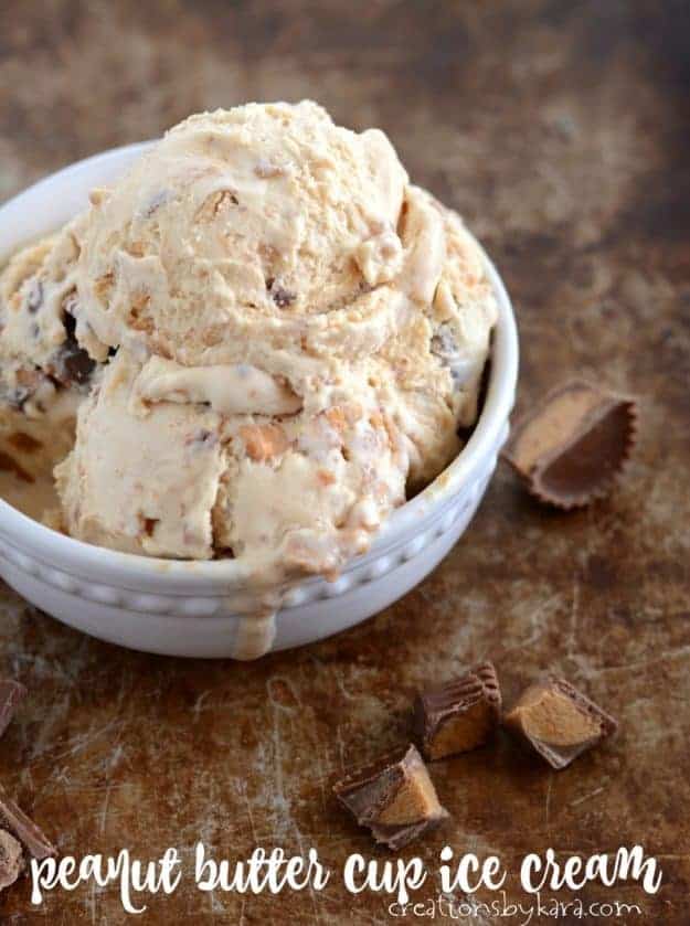 bow of peanut butter cup ice cream