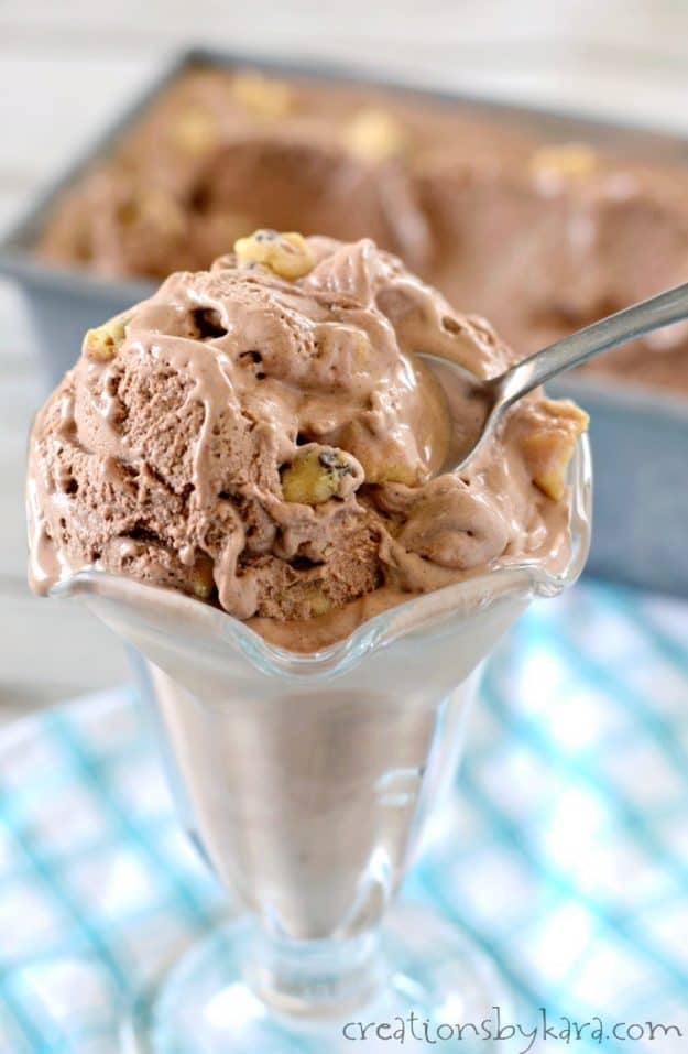 Every spoonful of this chocolate cookie dough ice cream is scrumptious!