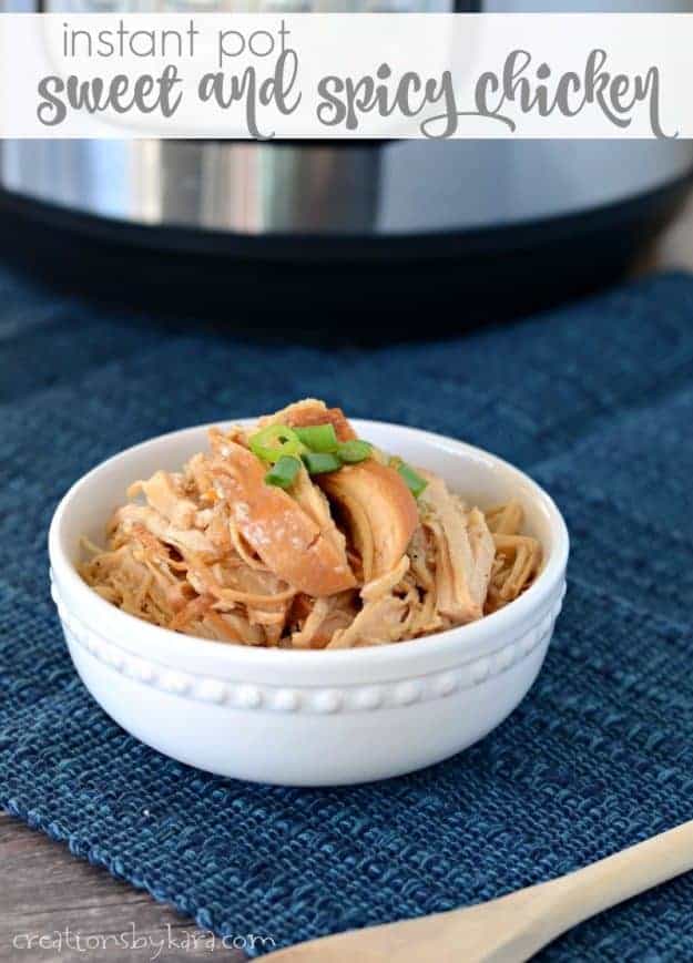 Recipe for easy Instant Pot Sweet and Spicy Chicken