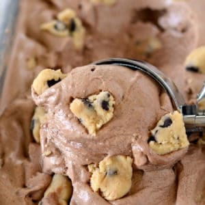 cookie dough chocolate ice cream