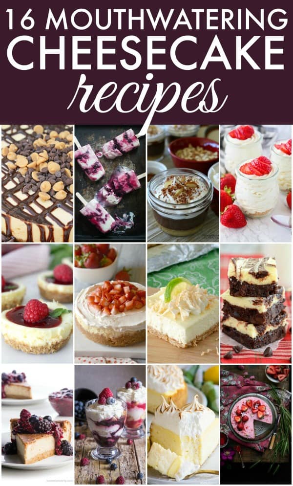 Cheesecake recipes collage