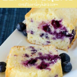 blueberry lemon bread recipe collage