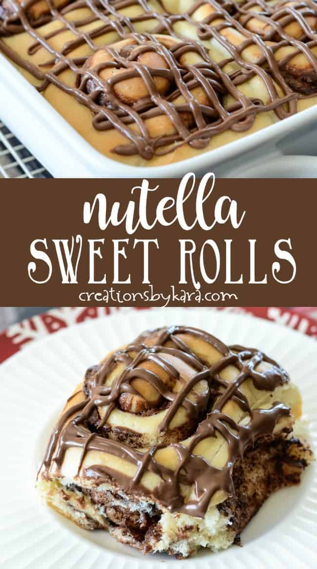 Ooey Gooey Nutella Rolls Recipe - Creations by Kara