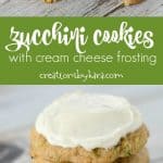 zucchini cookies with cream cheese frosting