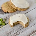 Soft zucchini cookies with cream cheese frosting