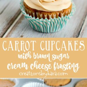 carrot cupcakes recipe collage