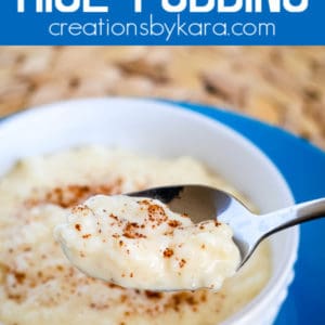 stovetop creamy rice pudding