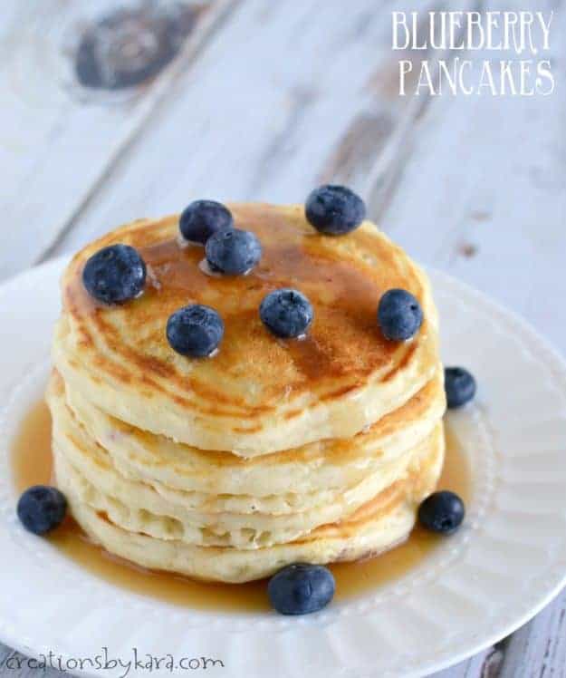 Made From Scratch Blueberry Pancakes Recipe