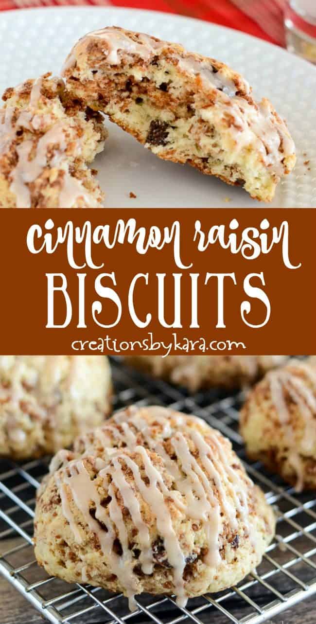 cinnamon raisin biscuits recipe collage