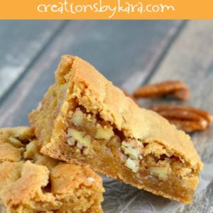 chewy butterscotch bars