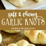 homemade garlic bread knots pinterest collage