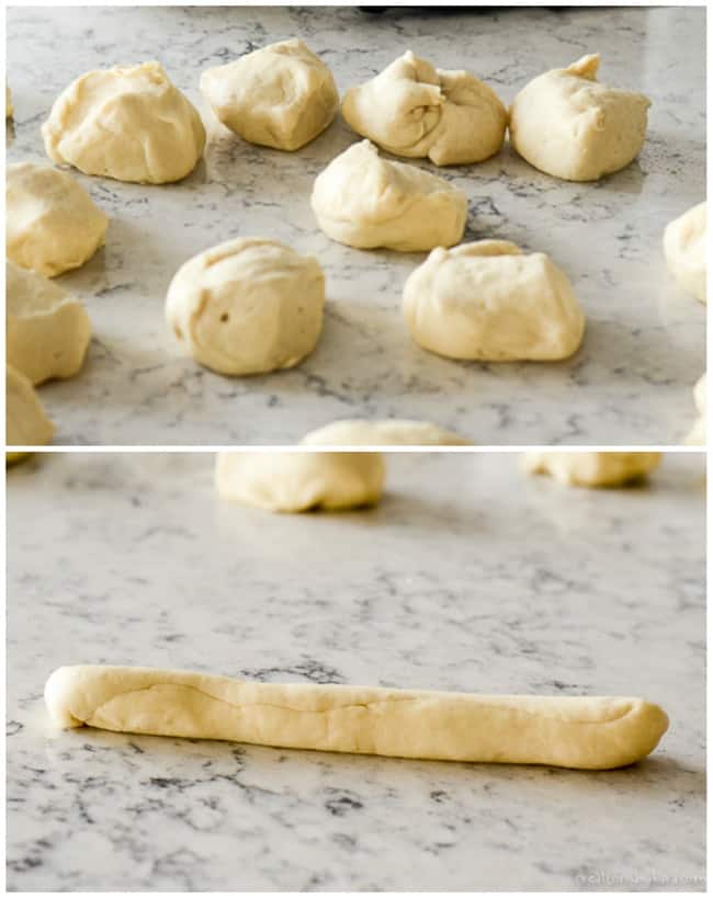 photo instructions for forming garlic knots
