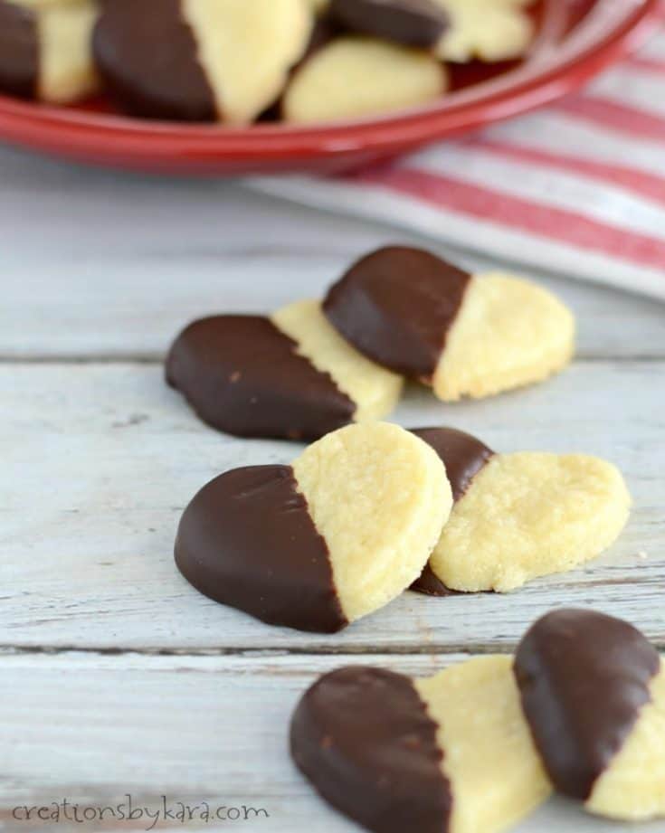 Quick and Easy Heart Shaped Shortbread Cookies » The Tattered Pew