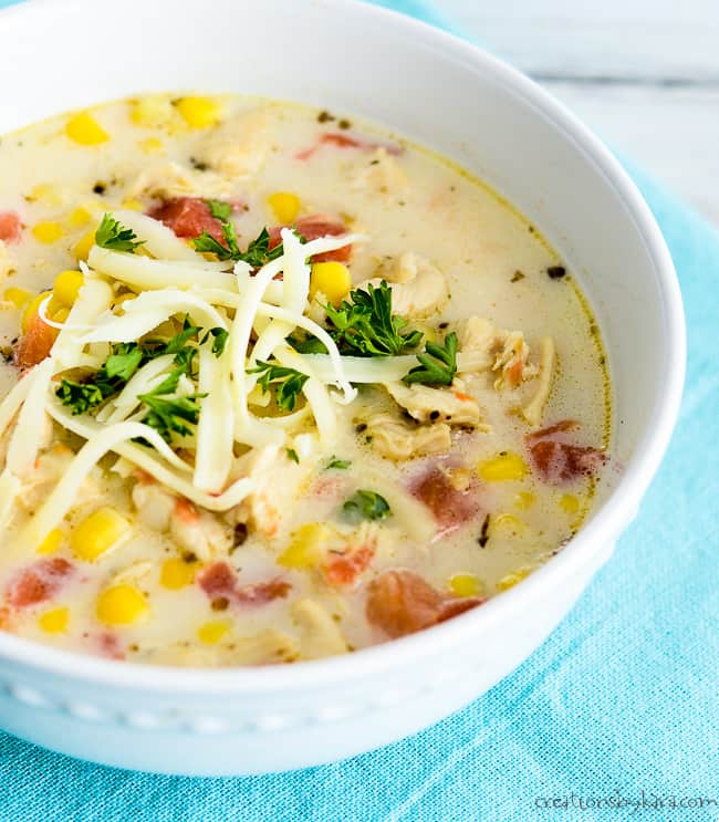 Mexican Chicken Corn Soup