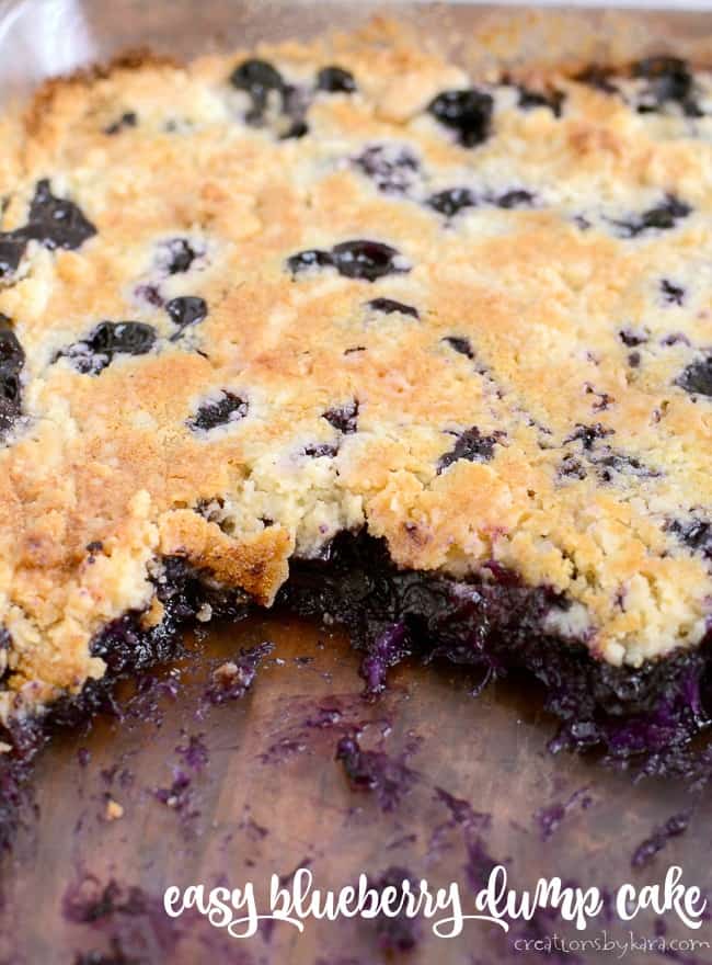 easy blueberry dump cake recipe