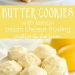 butter cookies with lemon frosting