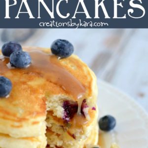 homemade blueberry pancakes