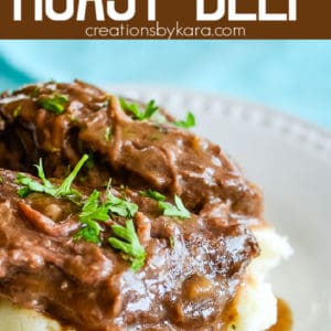 easy slow cooker roast beef pinterest pin